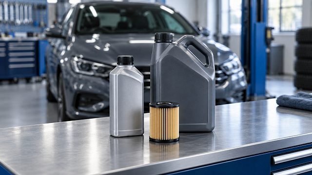Обслуживание двигателя в чистой автомобильной мастерской